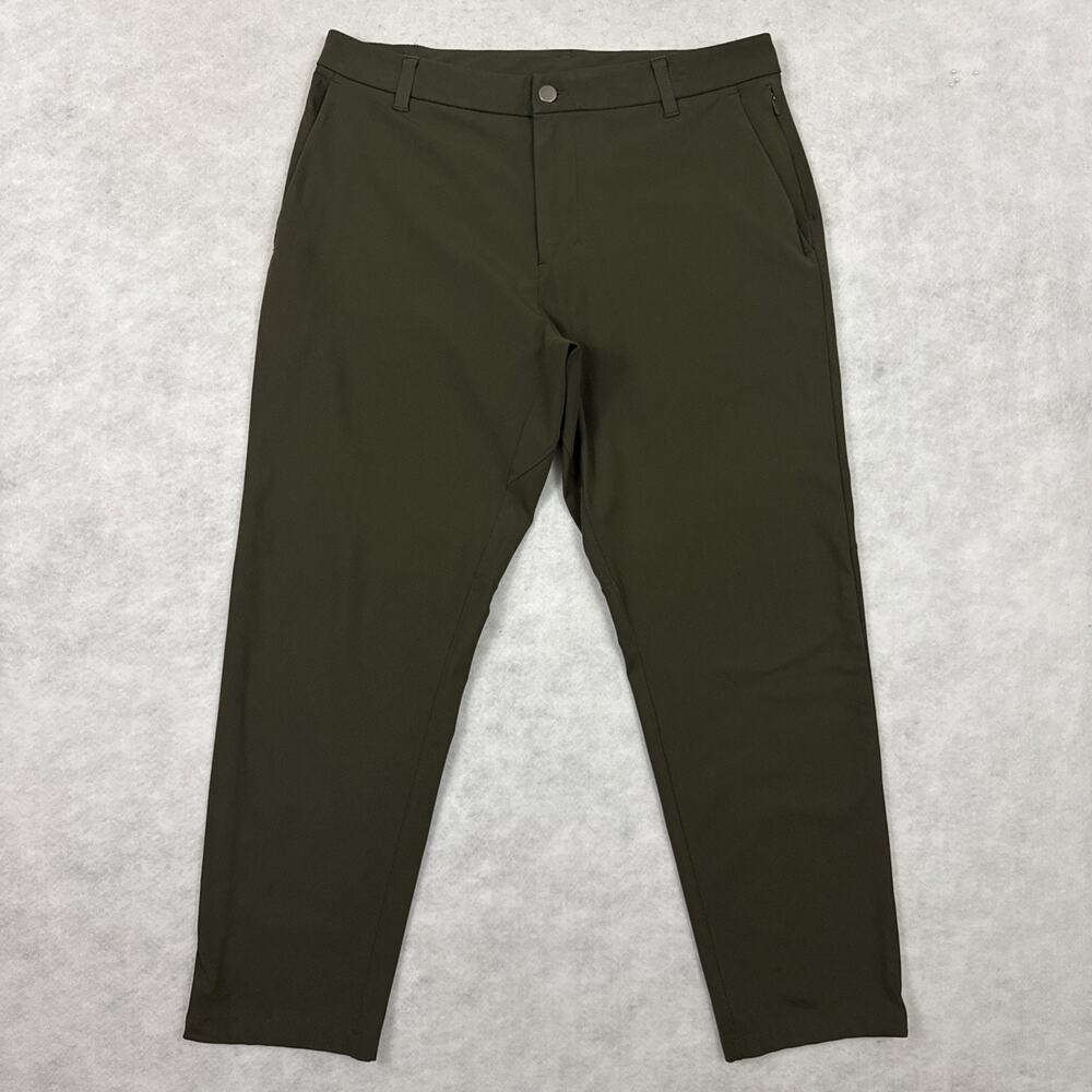 Lululemon Mens Pants 33 Commission Classic Fit Warpstreme Green Golf LM5A49S